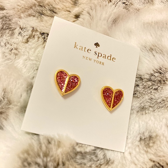 ✨HP✨Kate Spade Heart Studs - Picture 2 of 2
